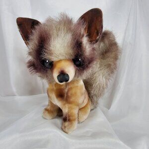 VTG Kamar Realistic Fox Plush 1968 Japan 8.5 Inches-Possibly Made Of Mohair